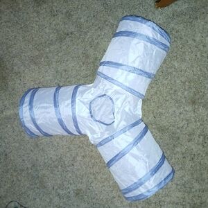 White and Blue Pet Tunnel